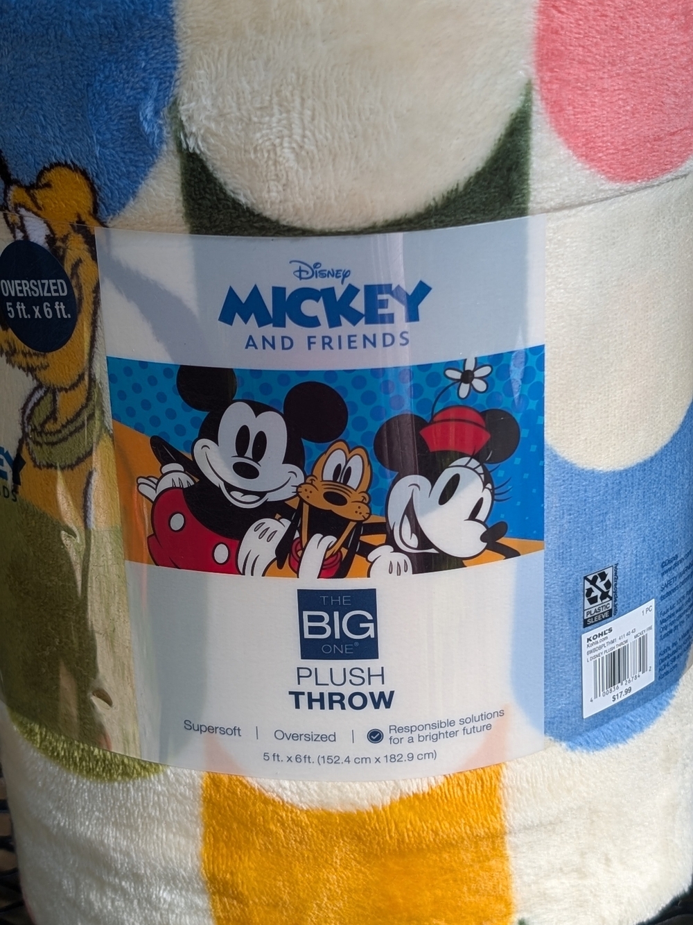 Mickey Plush Throw